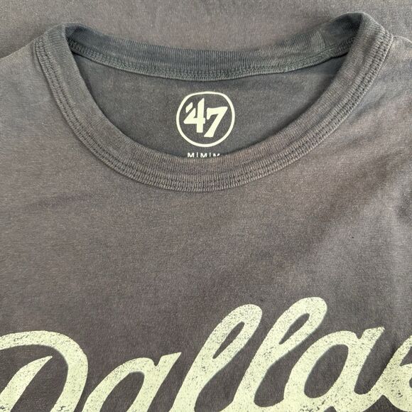 Mens 47 Brand Dallas Cowboys Crewneck Short Sleeve Tshirt Navy Medium sportswear - Picture 10 of 10